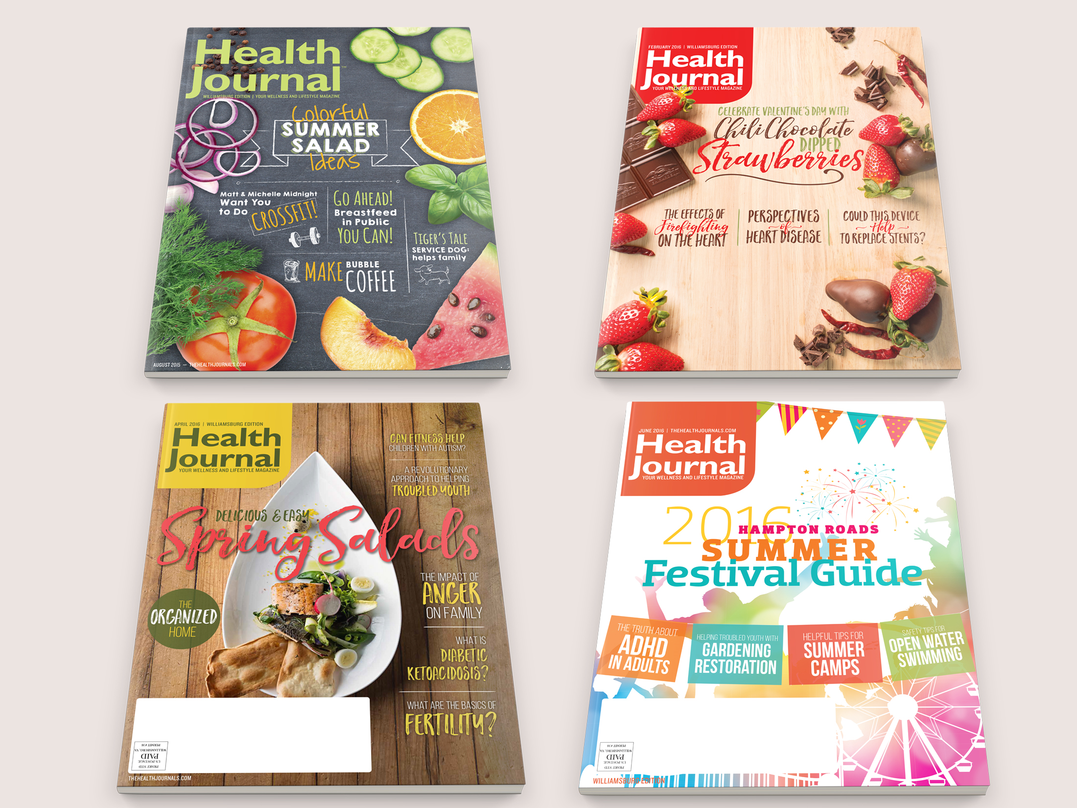 The Health Journal Cover Designs