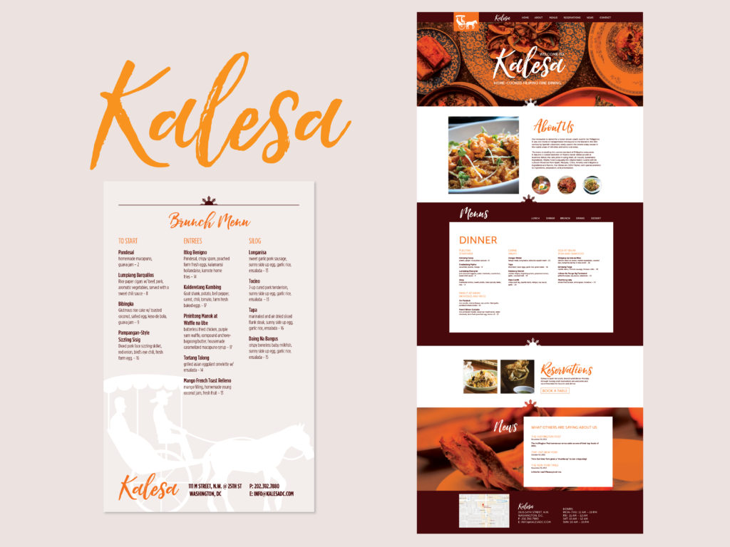 Kalesa Filipino Cuisine Brand Identity